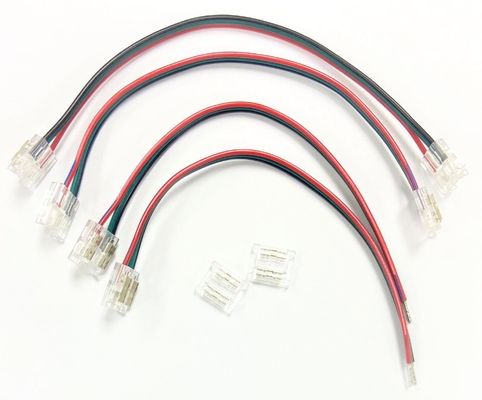 Accessoires blancs 3 Pin Led Connector de lumière de bande de Doul LED