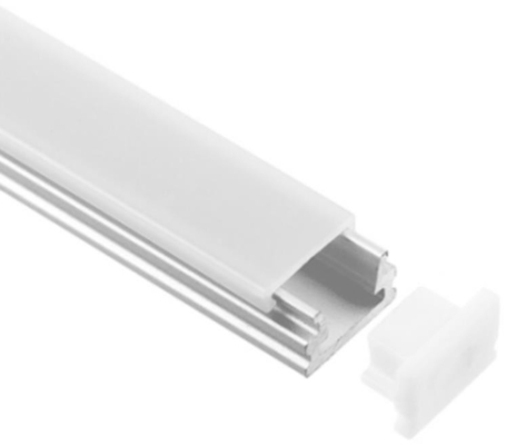 Le profil en aluminium de lumière affleurante du bâti LED Double-a anodisé 12x7.8mm