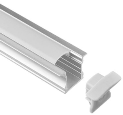 Profil en aluminium enfoncé 25 x 14.5mm RoHS de lumière du bâti LED