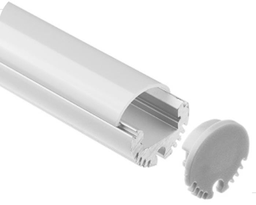 Aluminium mené suspendu d'extrusion de lumière de bande anodisé avec des couvertures de polycarbonate